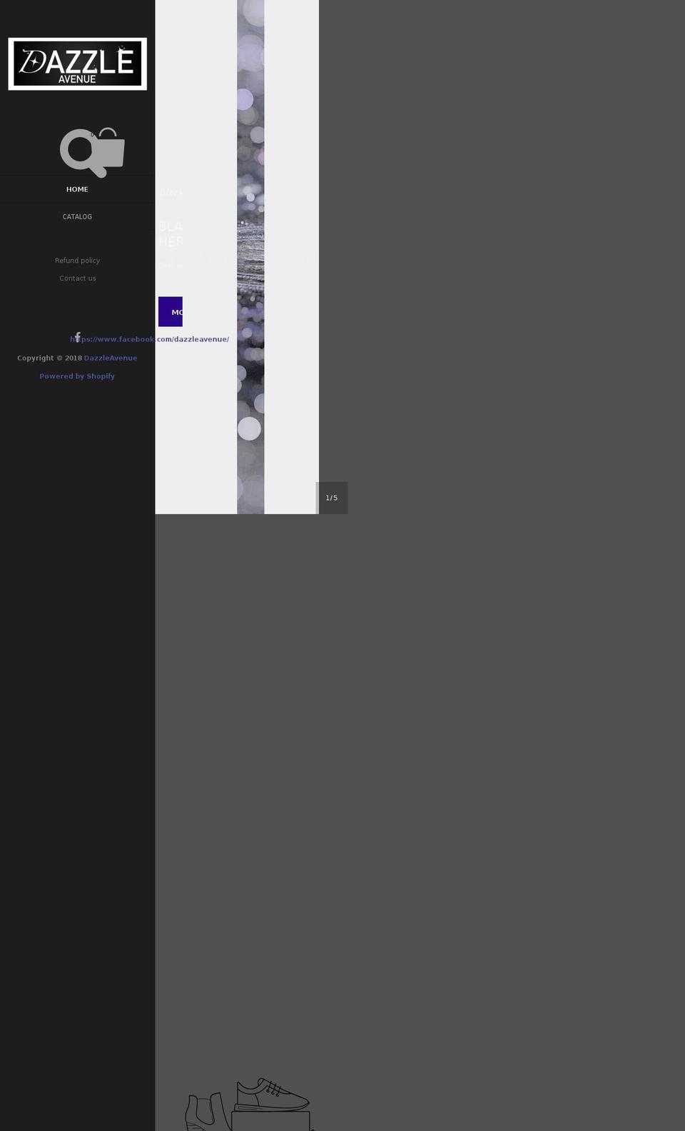 dazzleavenue.com shopify website screenshot