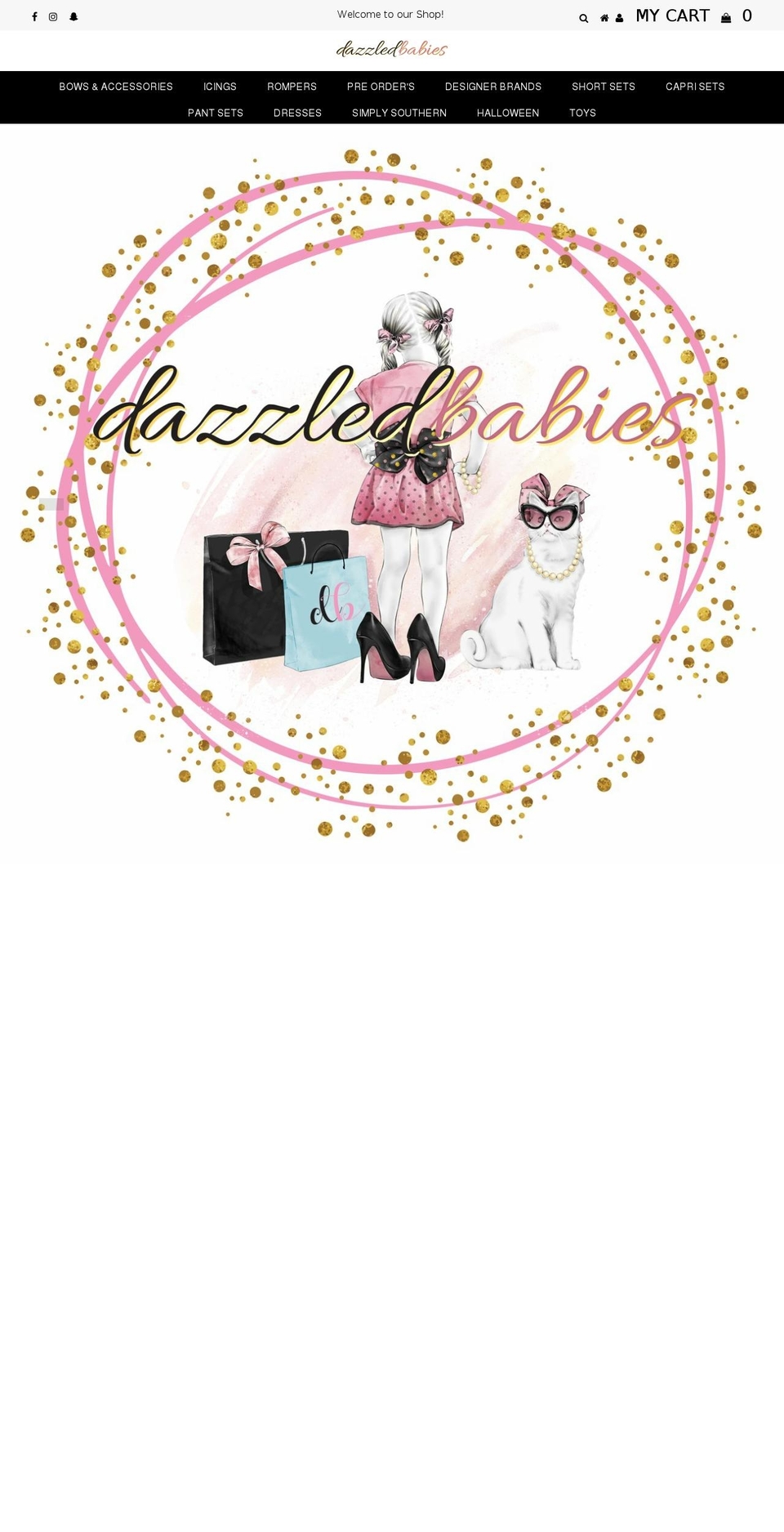 dazzledbabies.com — Shopify storefront screenshot