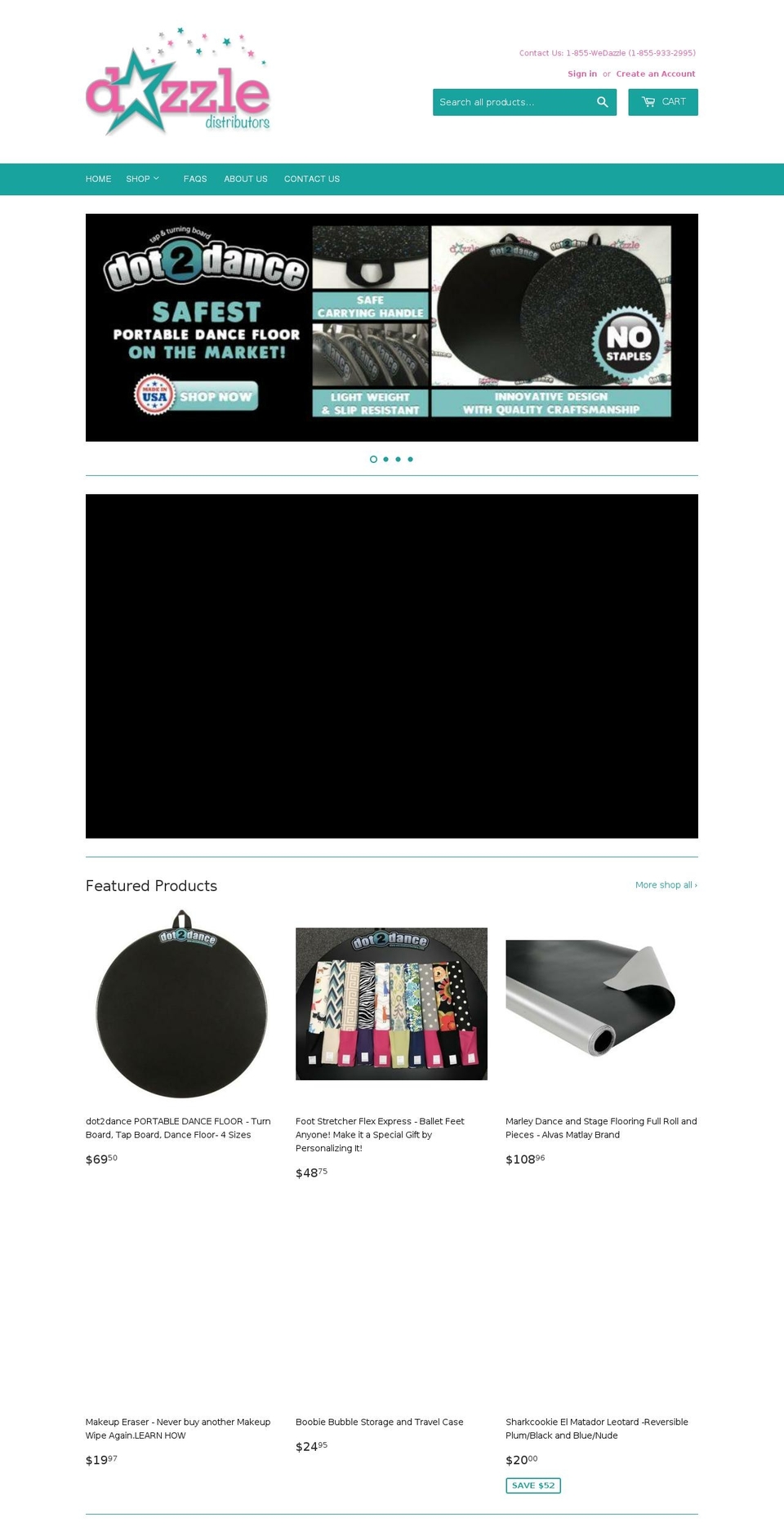 dazzledistributors.com shopify website screenshot