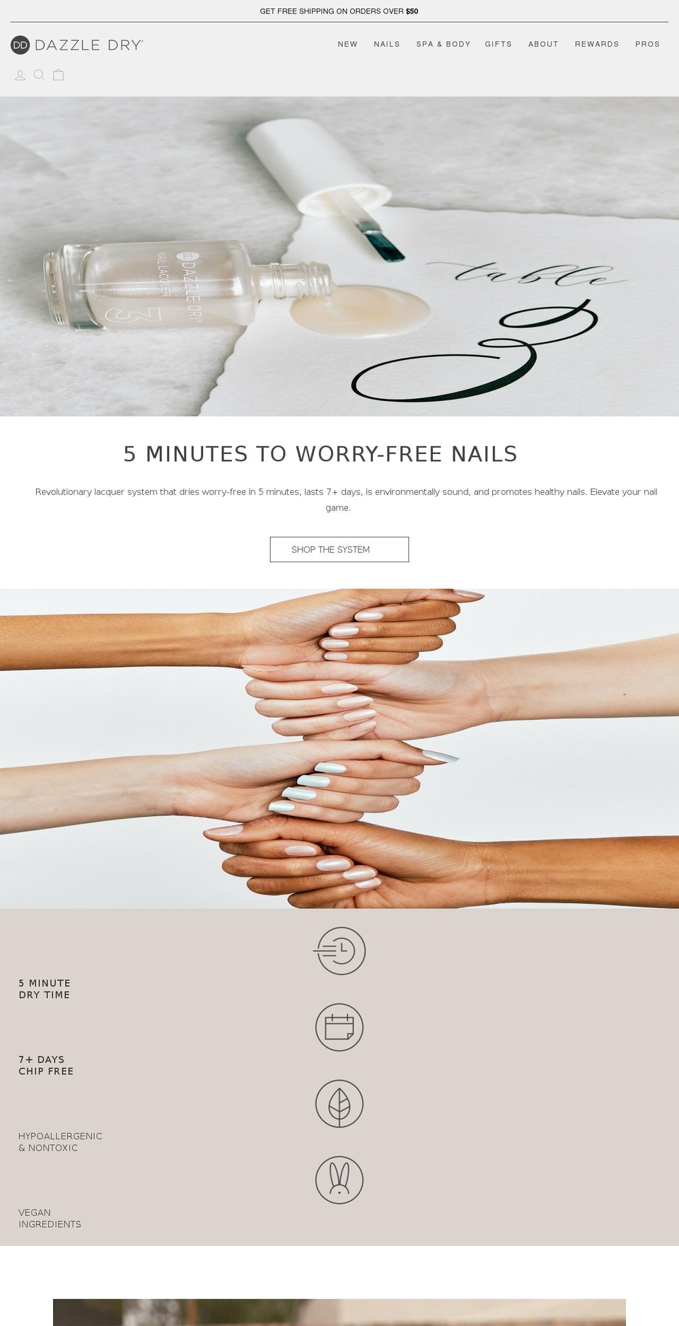 Copy of Flow --WH (7.9.18) Shopify theme site example dazzledrynails.com