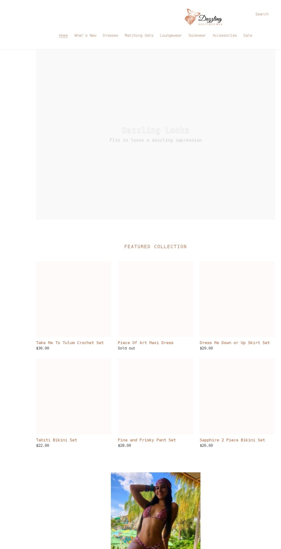 dazzlingboutiquemia.com shopify website screenshot