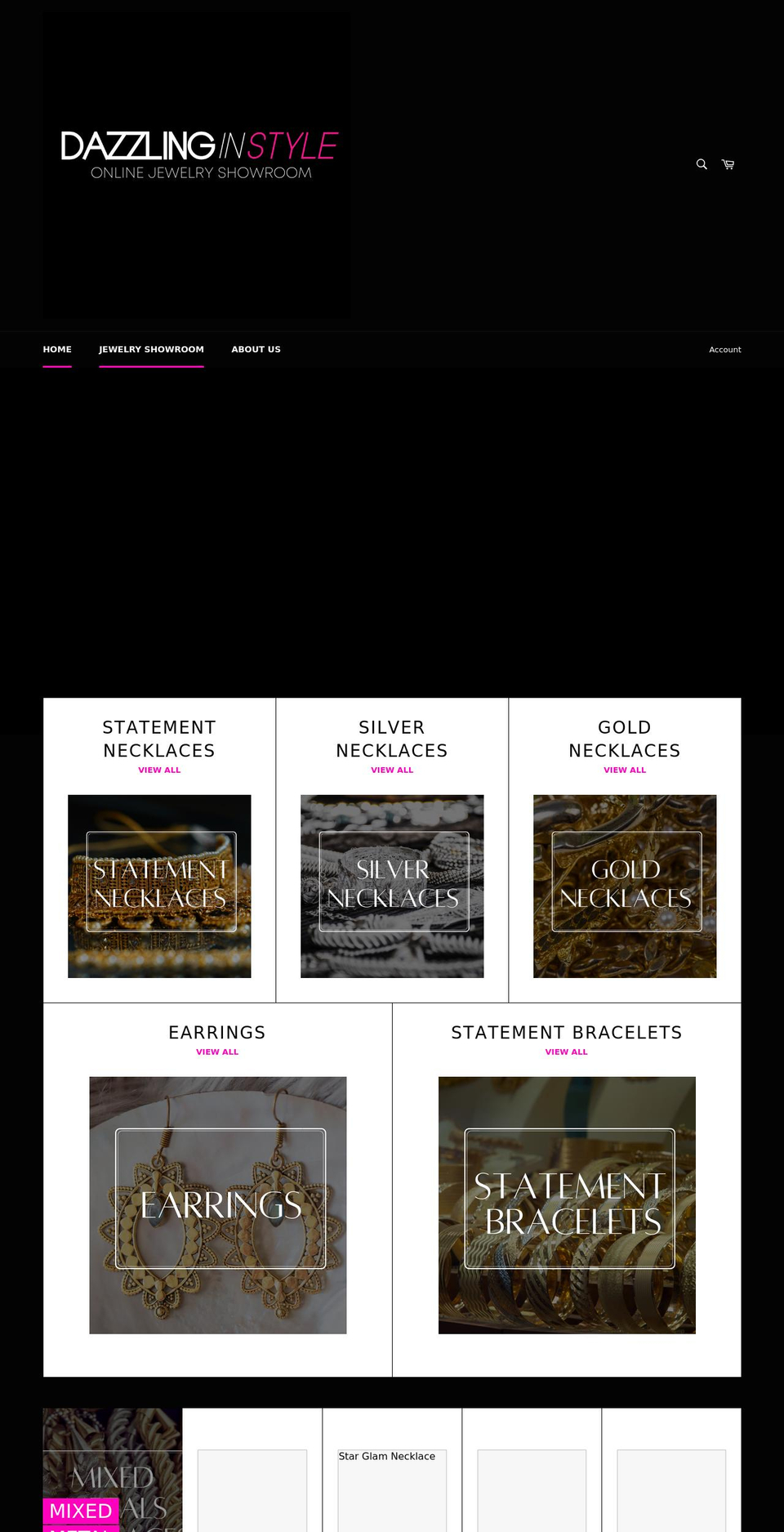 dazzlinginstyle.com shopify website screenshot