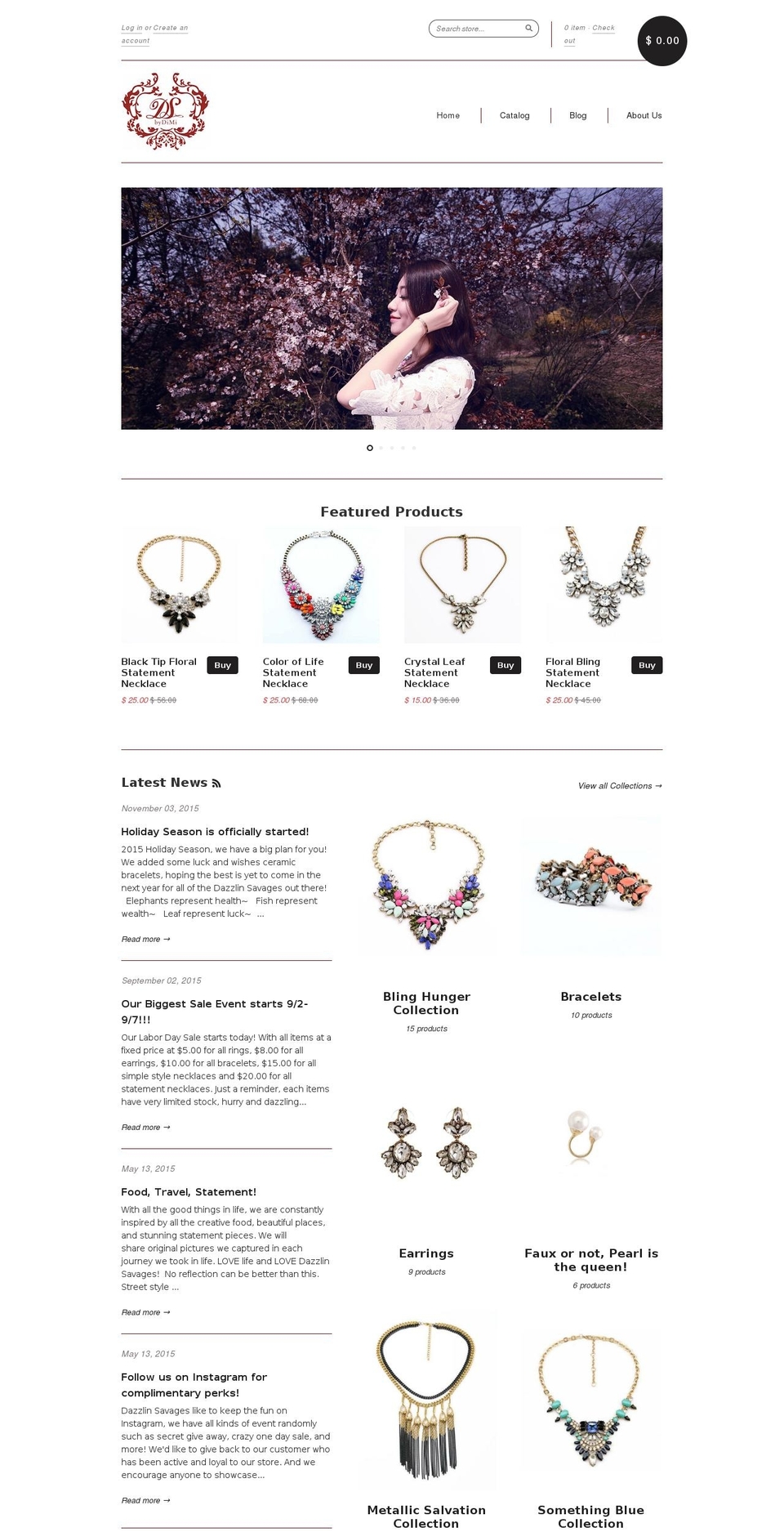dazzlinsavages.com shopify website screenshot