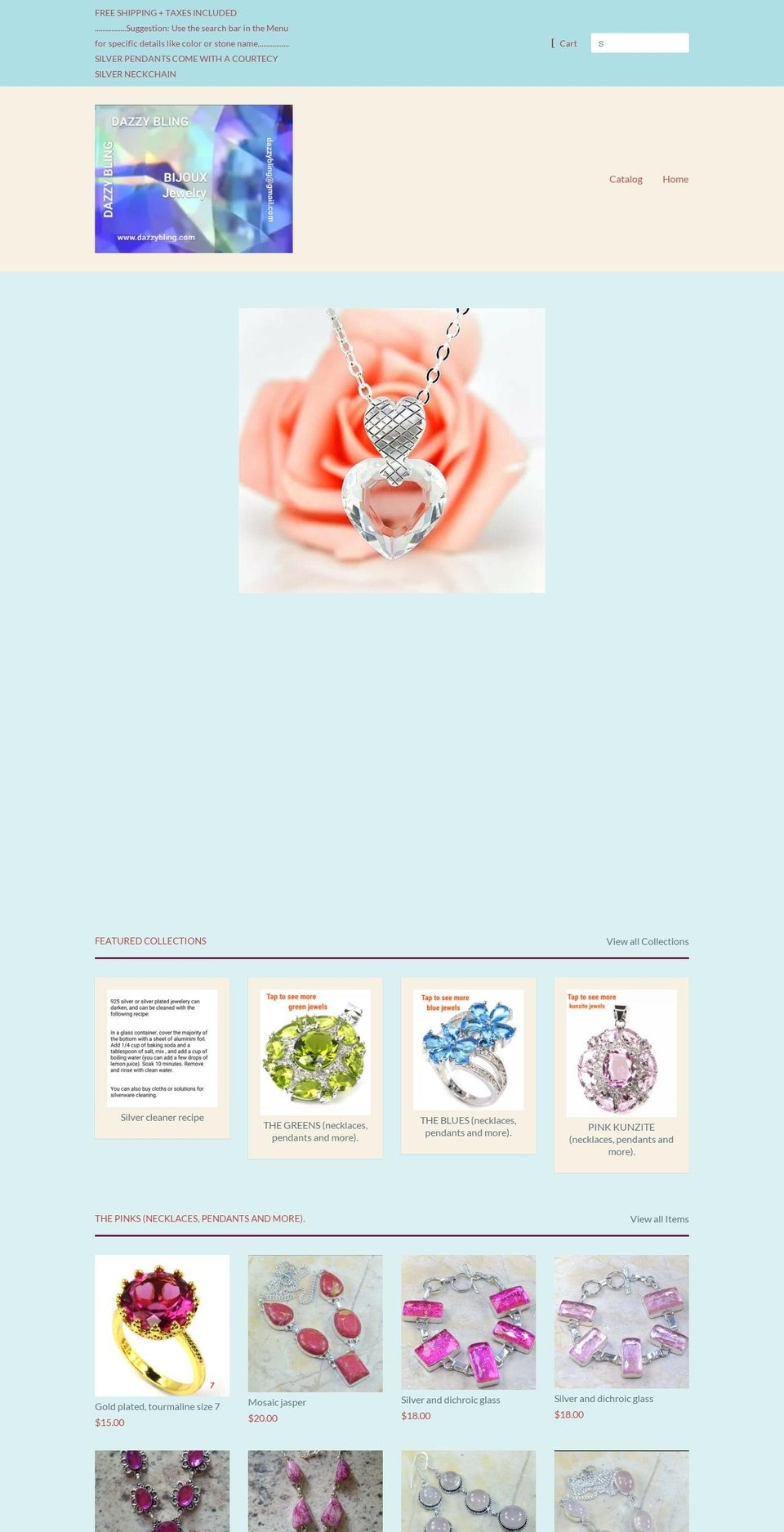 dazzybling.com shopify website screenshot