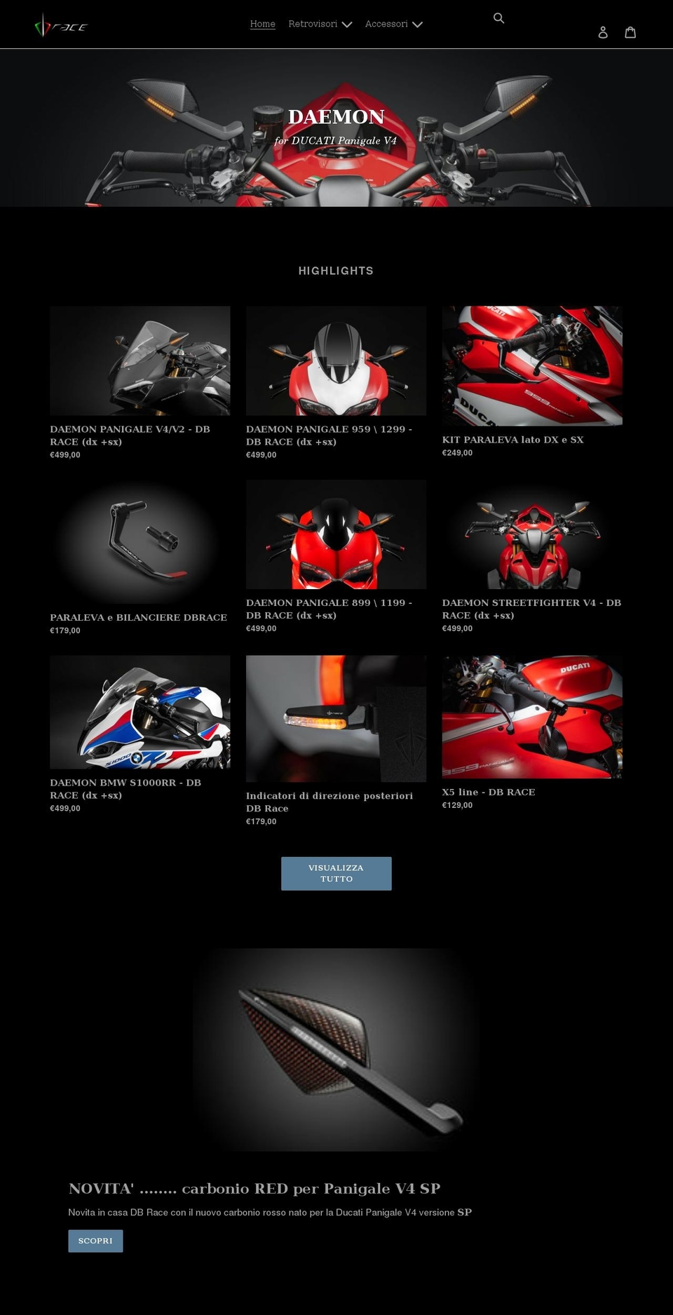 db-race.myshopify.com shopify website screenshot