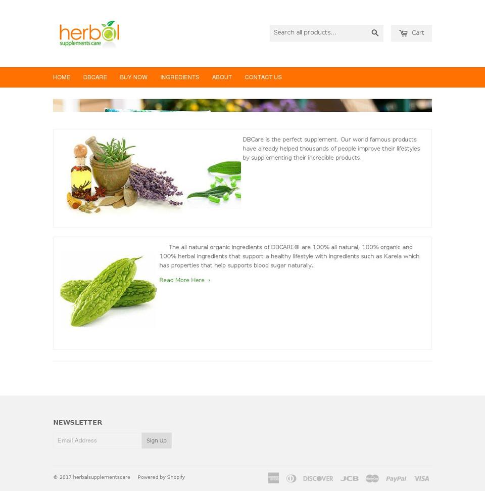 dbcarenatural.com shopify website screenshot
