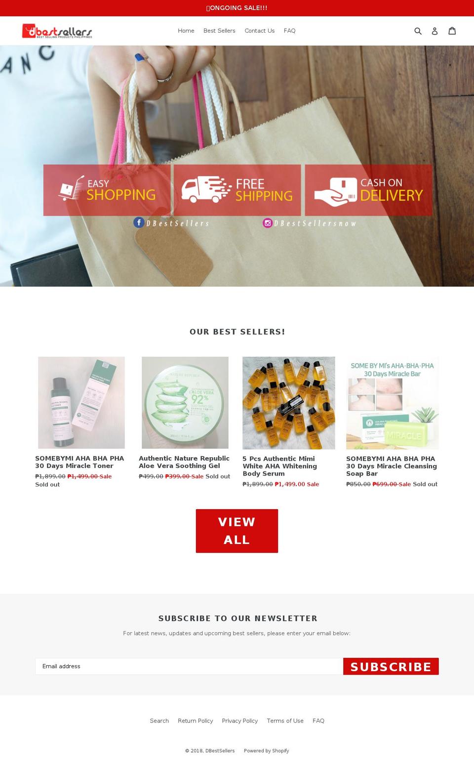 dbestsellers.com shopify website screenshot