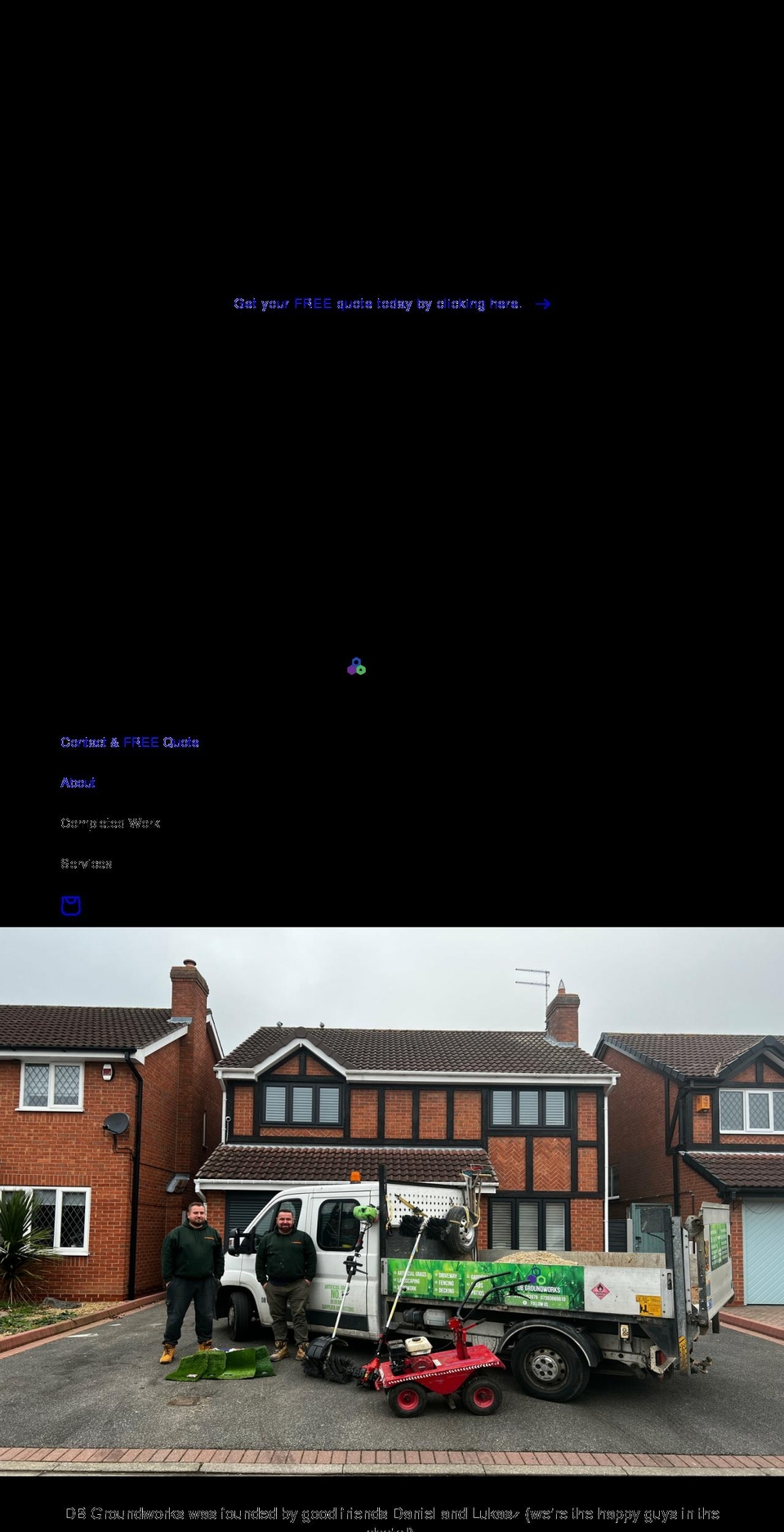 dbgroundwork.com shopify website screenshot