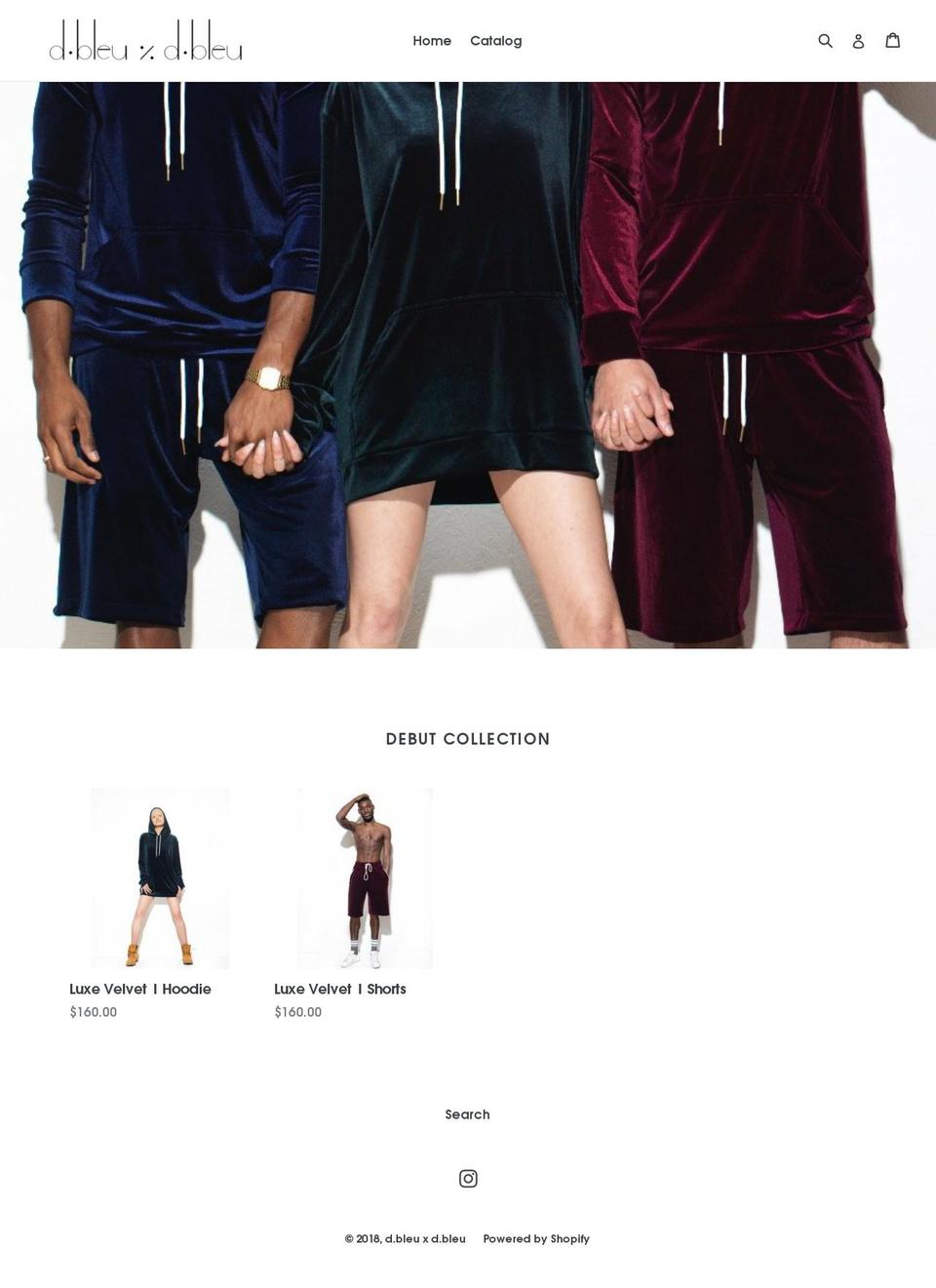 dbleuxdbleu.com — Shopify storefront screenshot