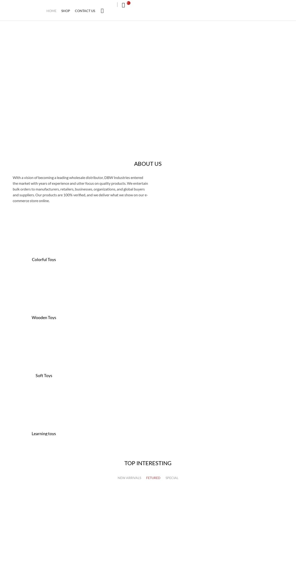 dbwindustries.com shopify website screenshot