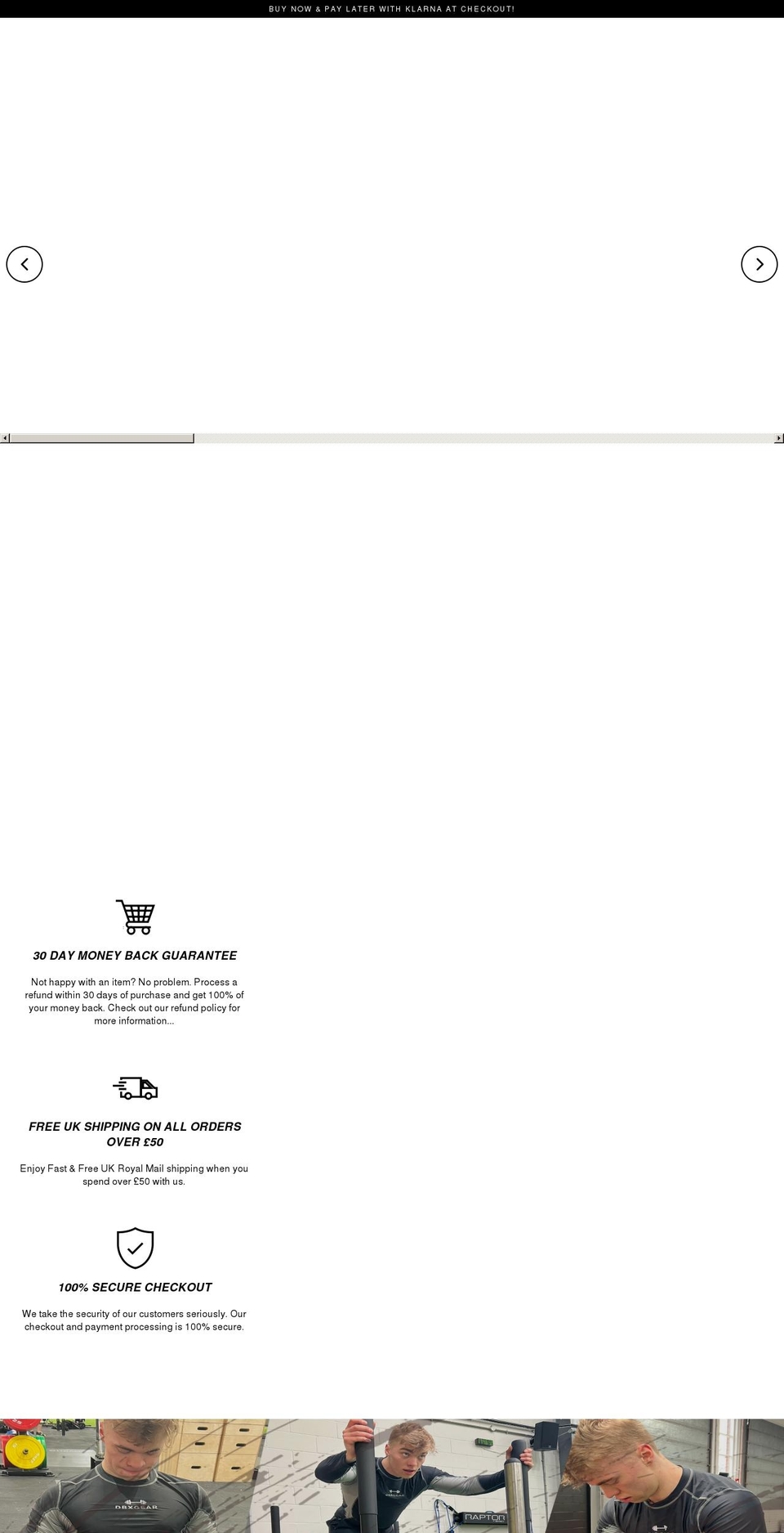 dbxgear.com shopify website screenshot