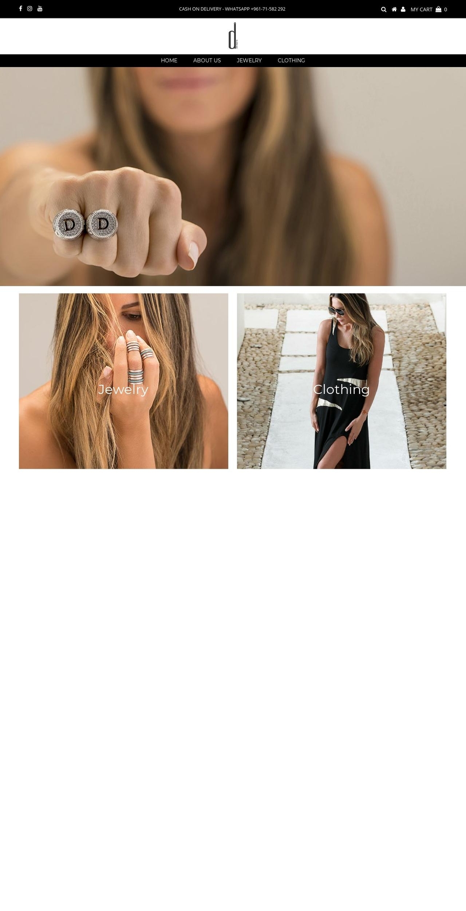 dbydinaazar.com shopify website screenshot