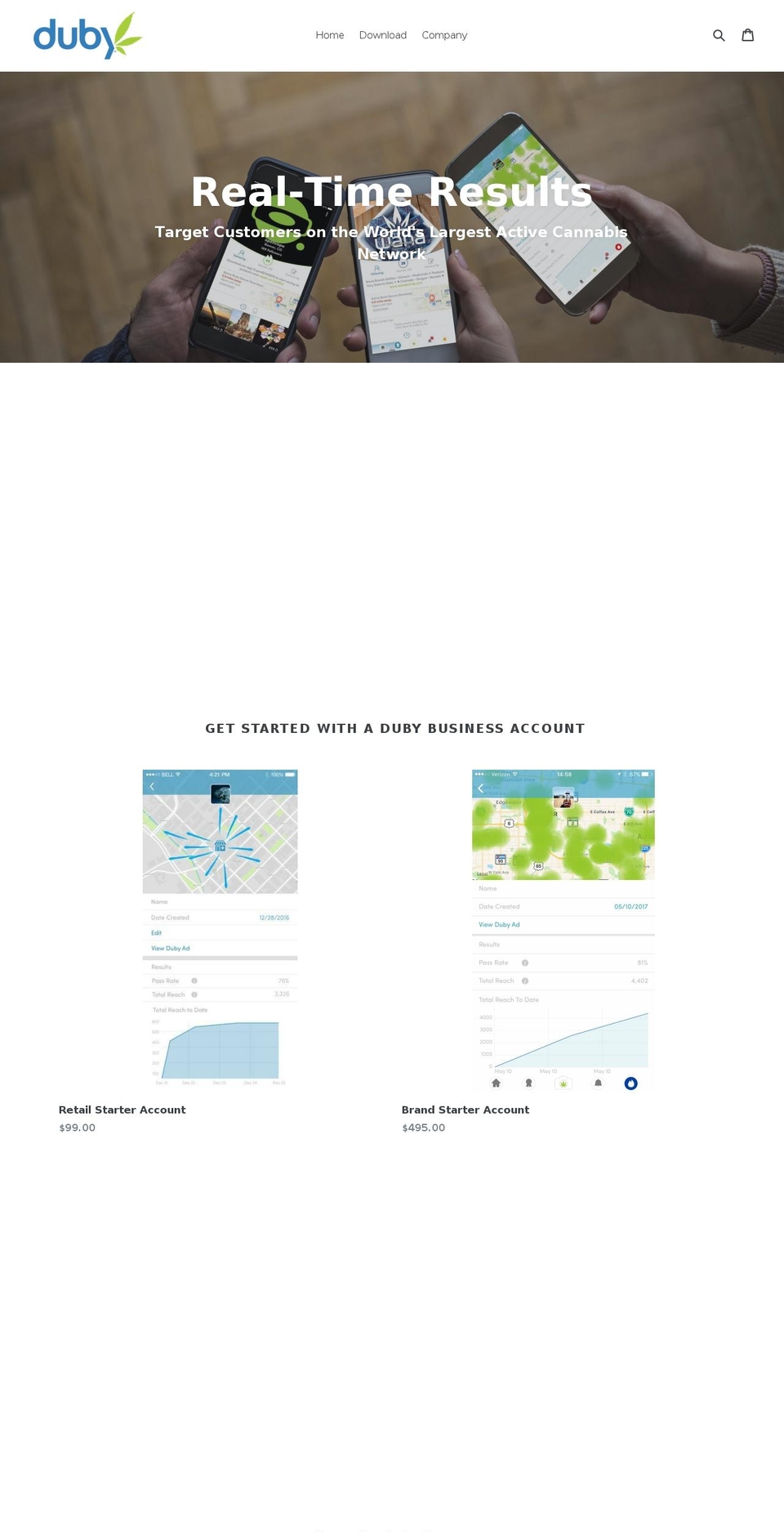 dbymedia.com — Shopify storefront screenshot