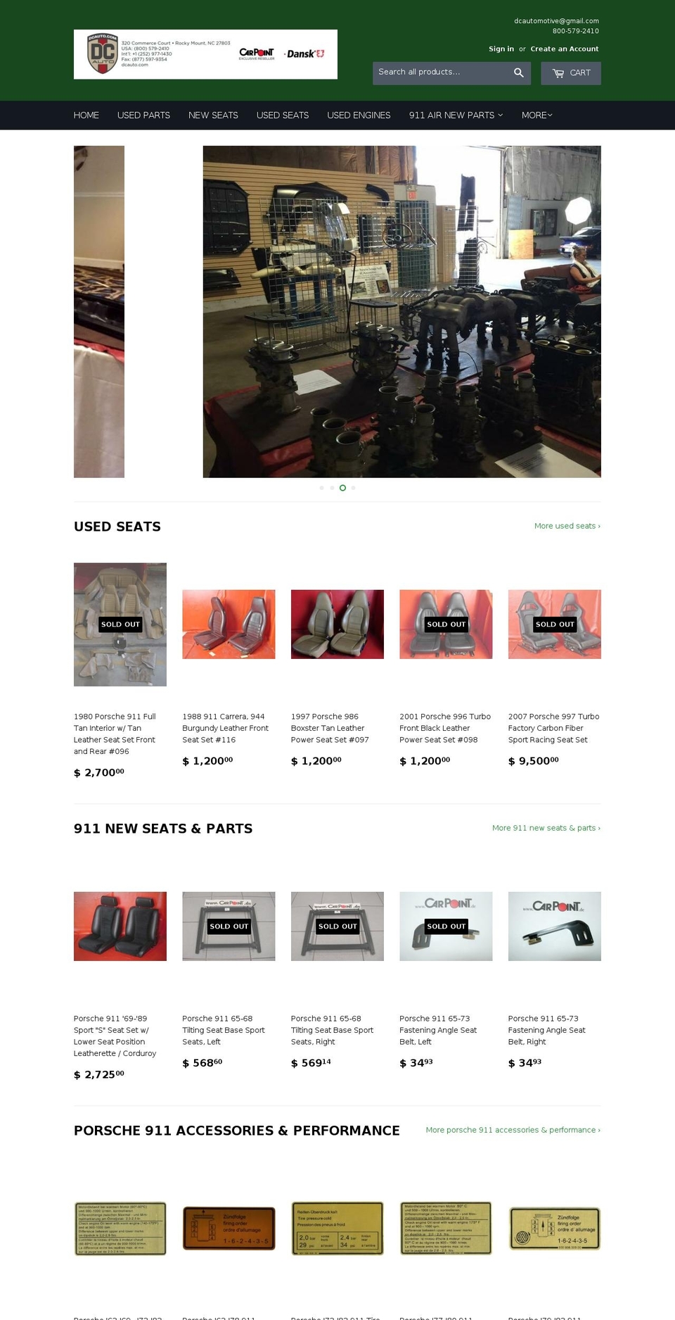 dc-automotive.myshopify.com shopify website screenshot