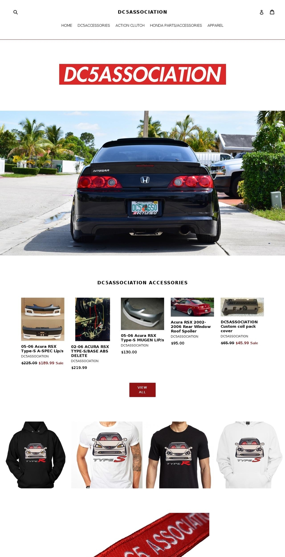 dc5association.com shopify website screenshot