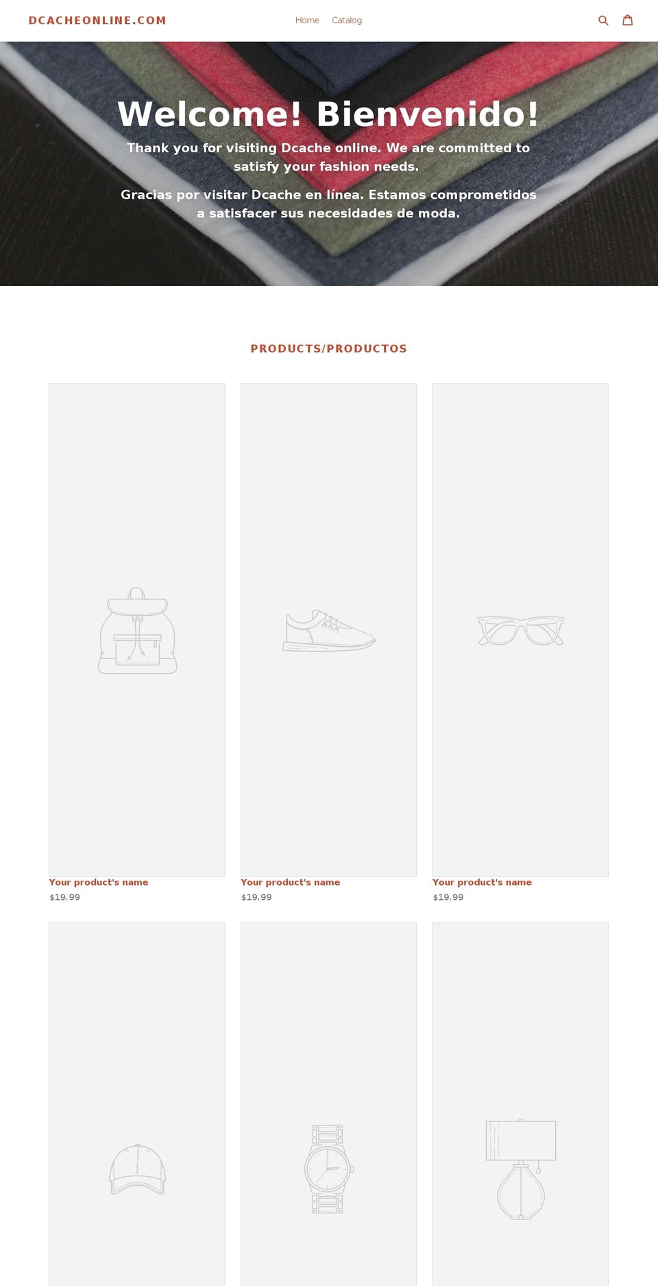 dcacheonline.com — Shopify storefront screenshot