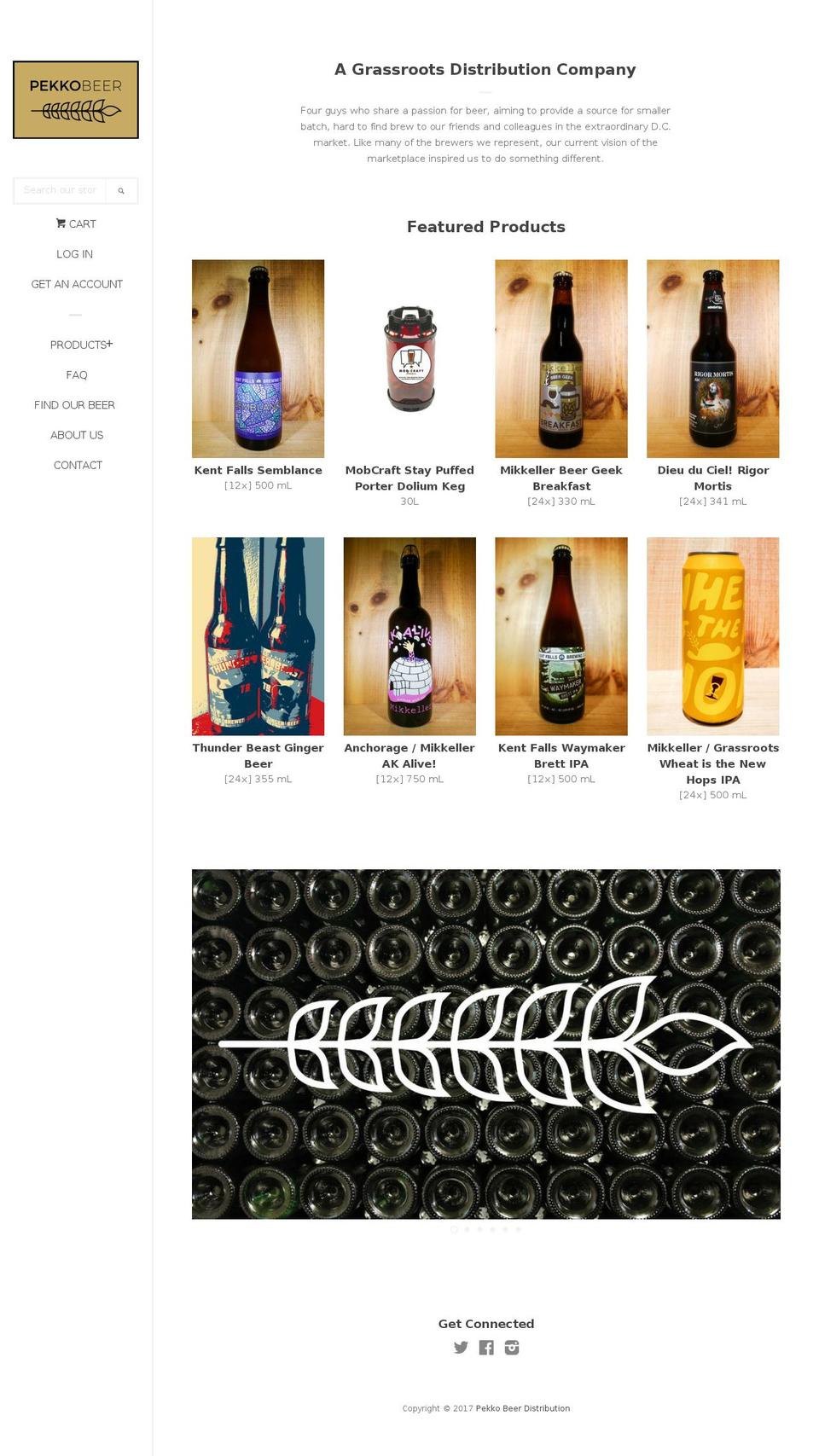 dcbeerstore.com shopify website screenshot