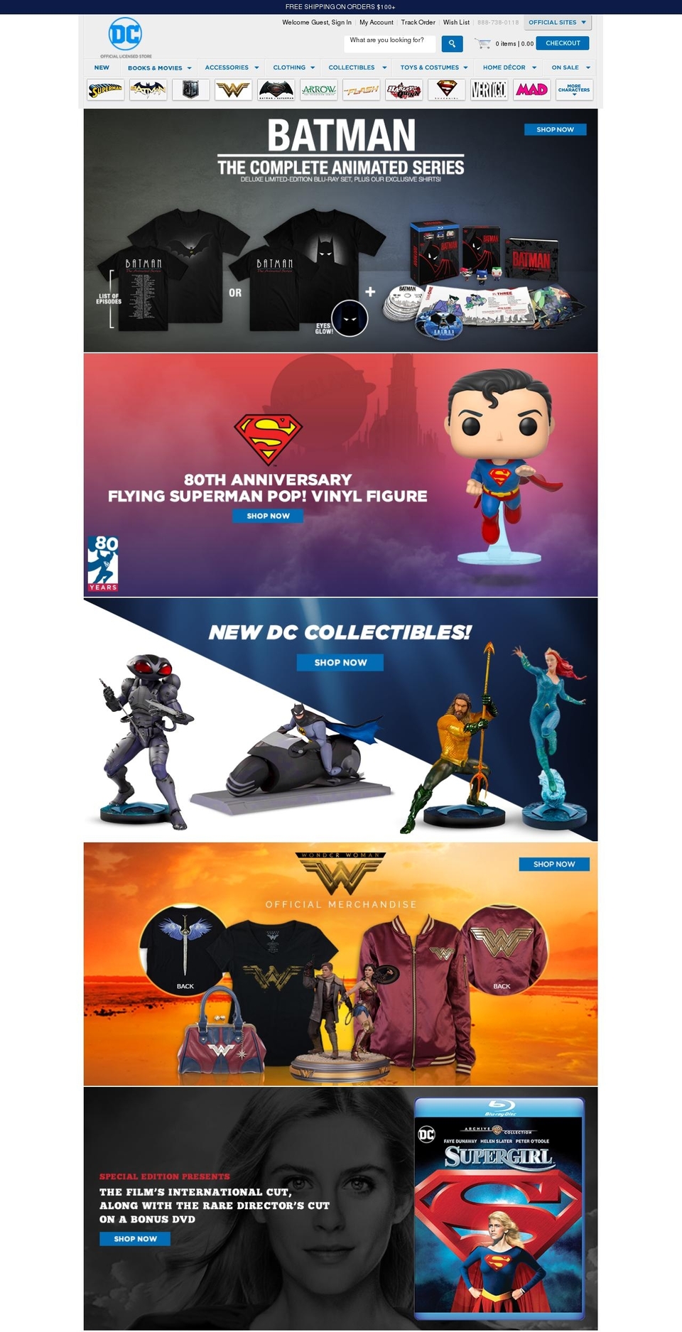 DC by Elkfox [Production-Main] Shopify theme site example dccomicsshop.com