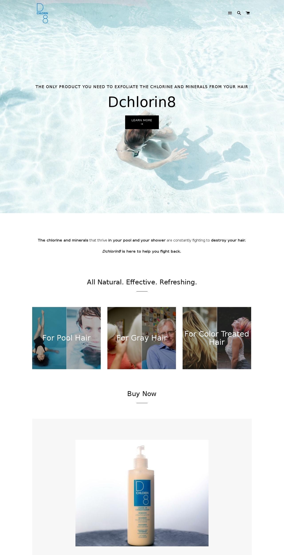 dchlorin8.com shopify website screenshot