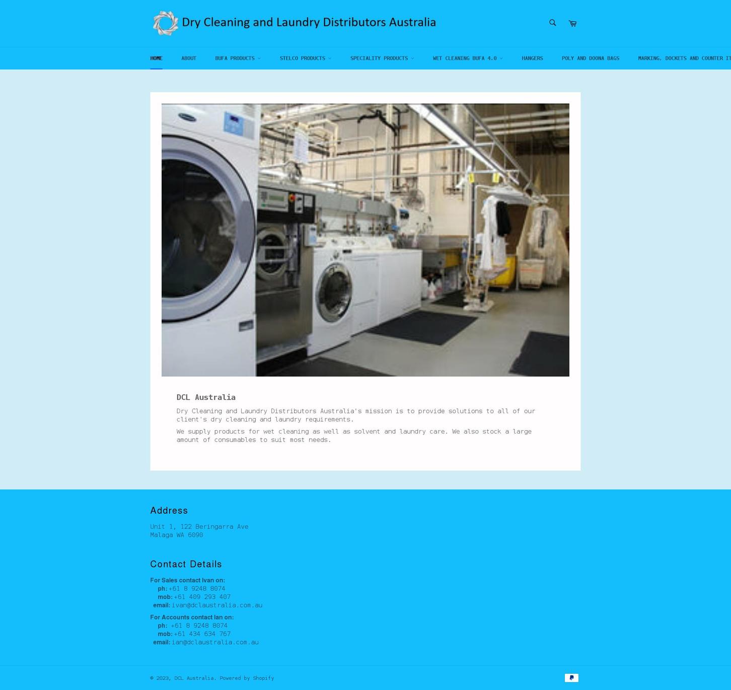 dclaustralia.com.au shopify website screenshot
