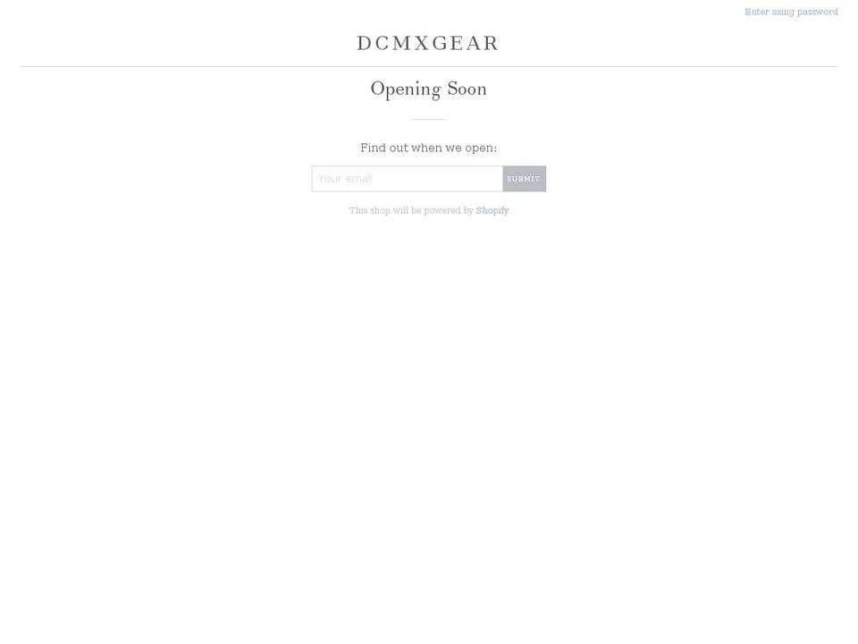 dcmxgear.com — Shopify storefront screenshot