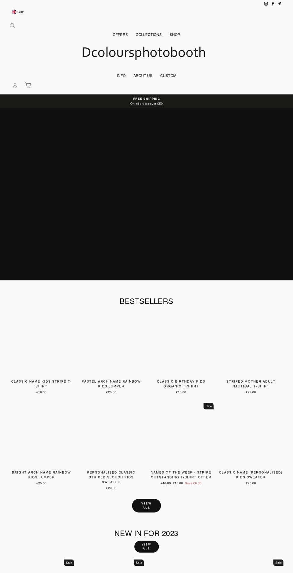 New Main Website with Edits  Jan Shopify theme site example dcoloursphotobooth.com