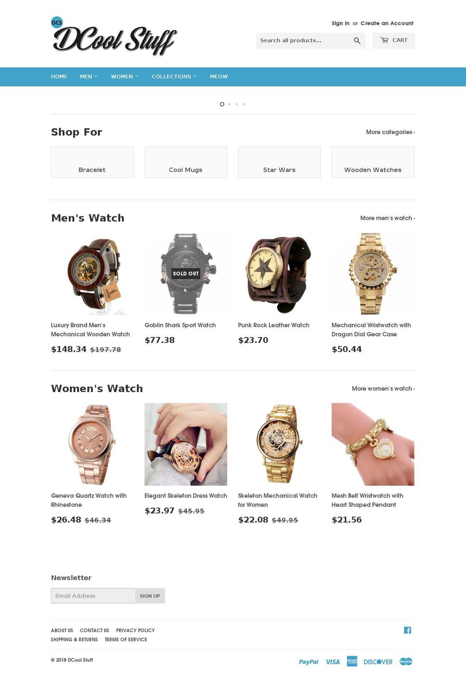 dcool-stuff.com — Shopify storefront screenshot
