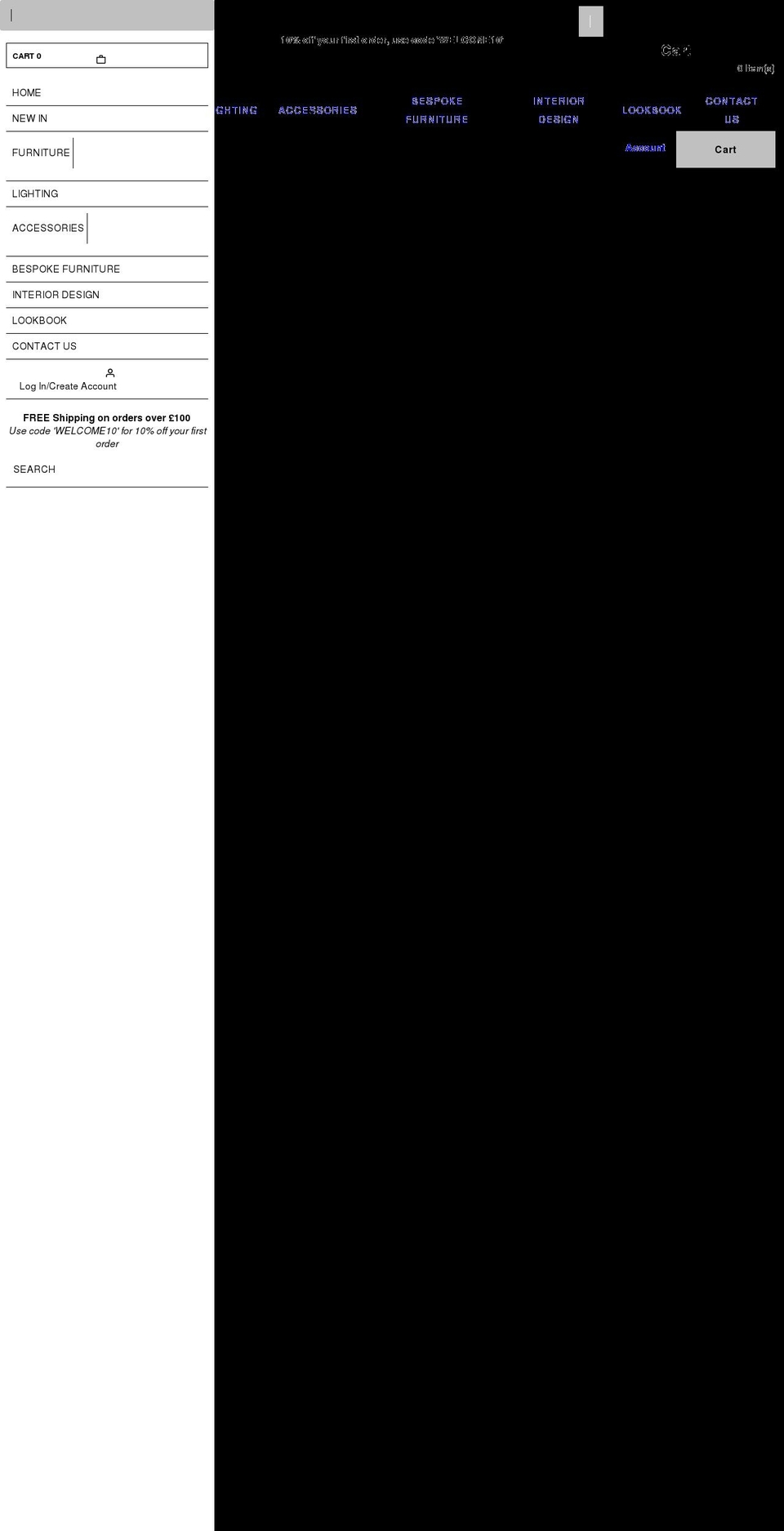 dcorate.co.uk shopify website screenshot