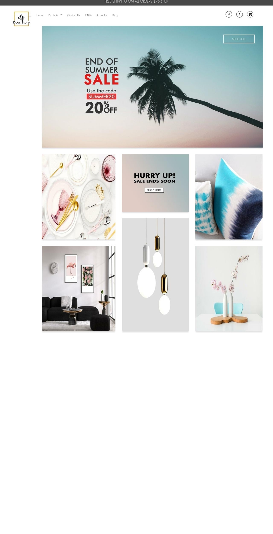 dcorstore.com — Shopify storefront screenshot