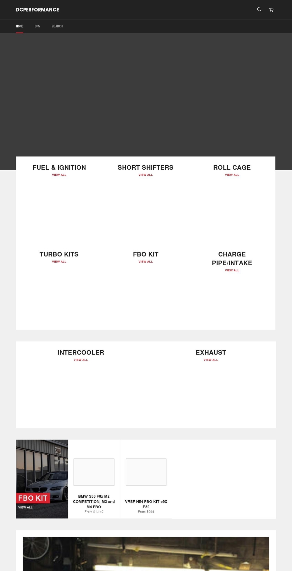 dcperformanceworks.com shopify website screenshot
