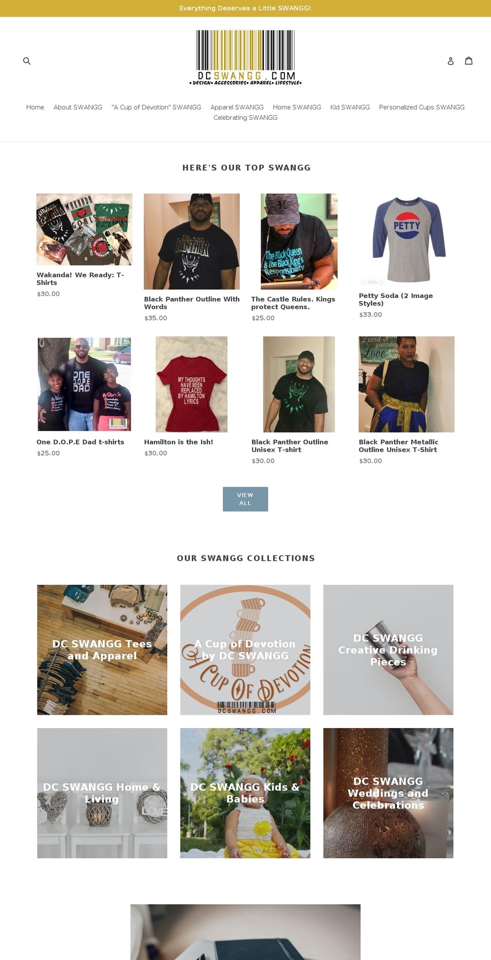 dcswangg.com — Shopify storefront screenshot