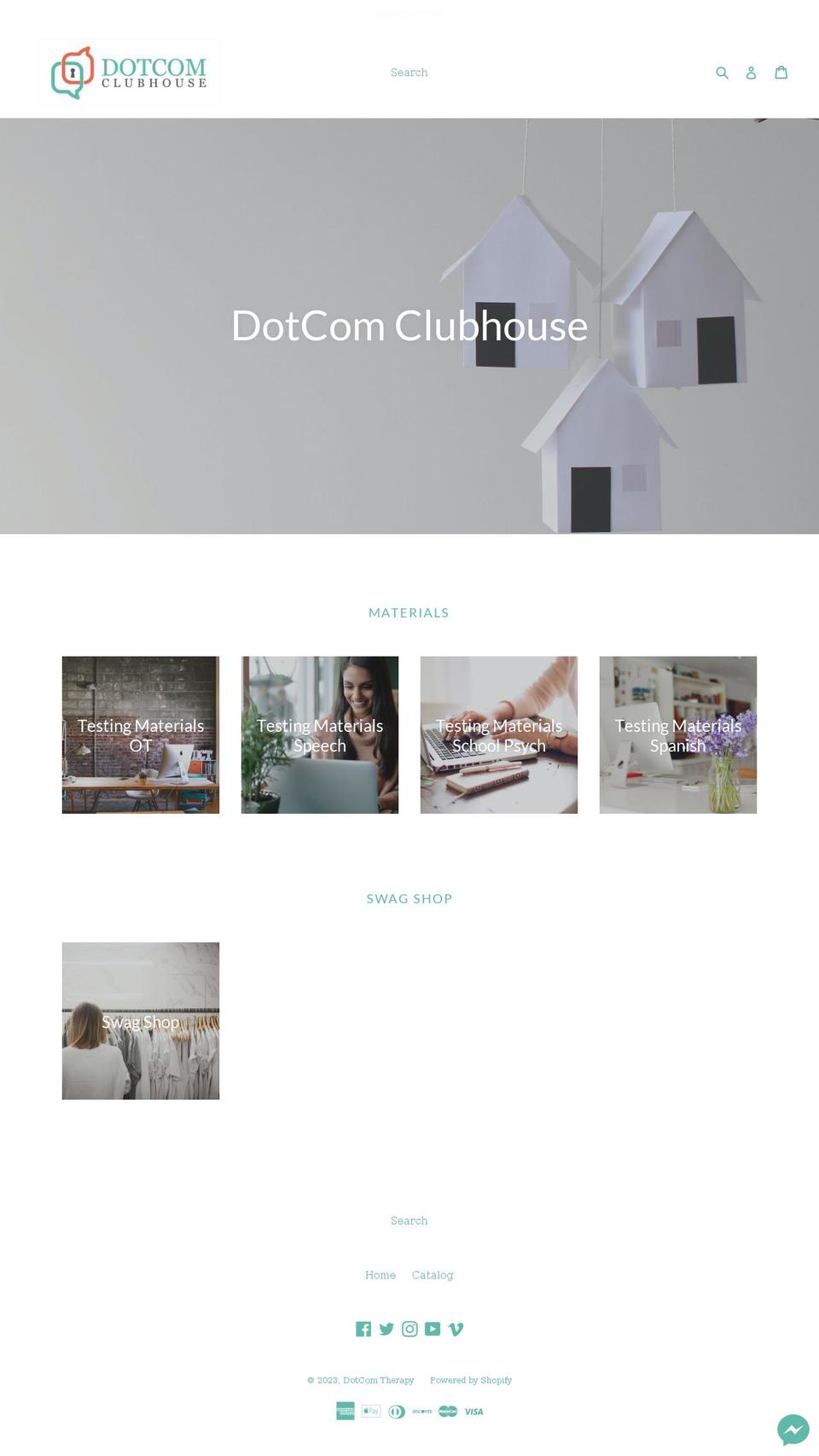 With therapist bios - Initial Shopify theme site example dctclubhouse.com