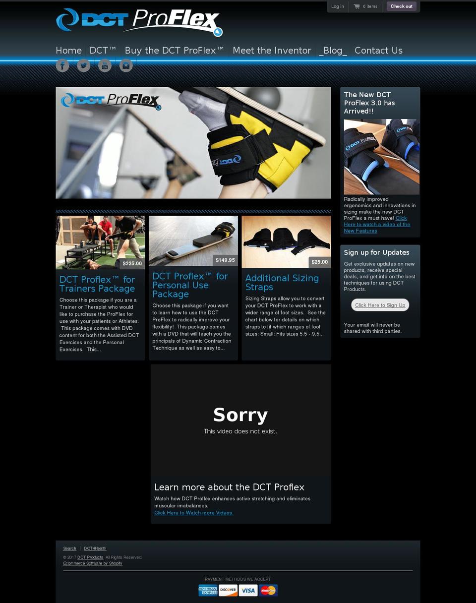dctproducts.com shopify website screenshot