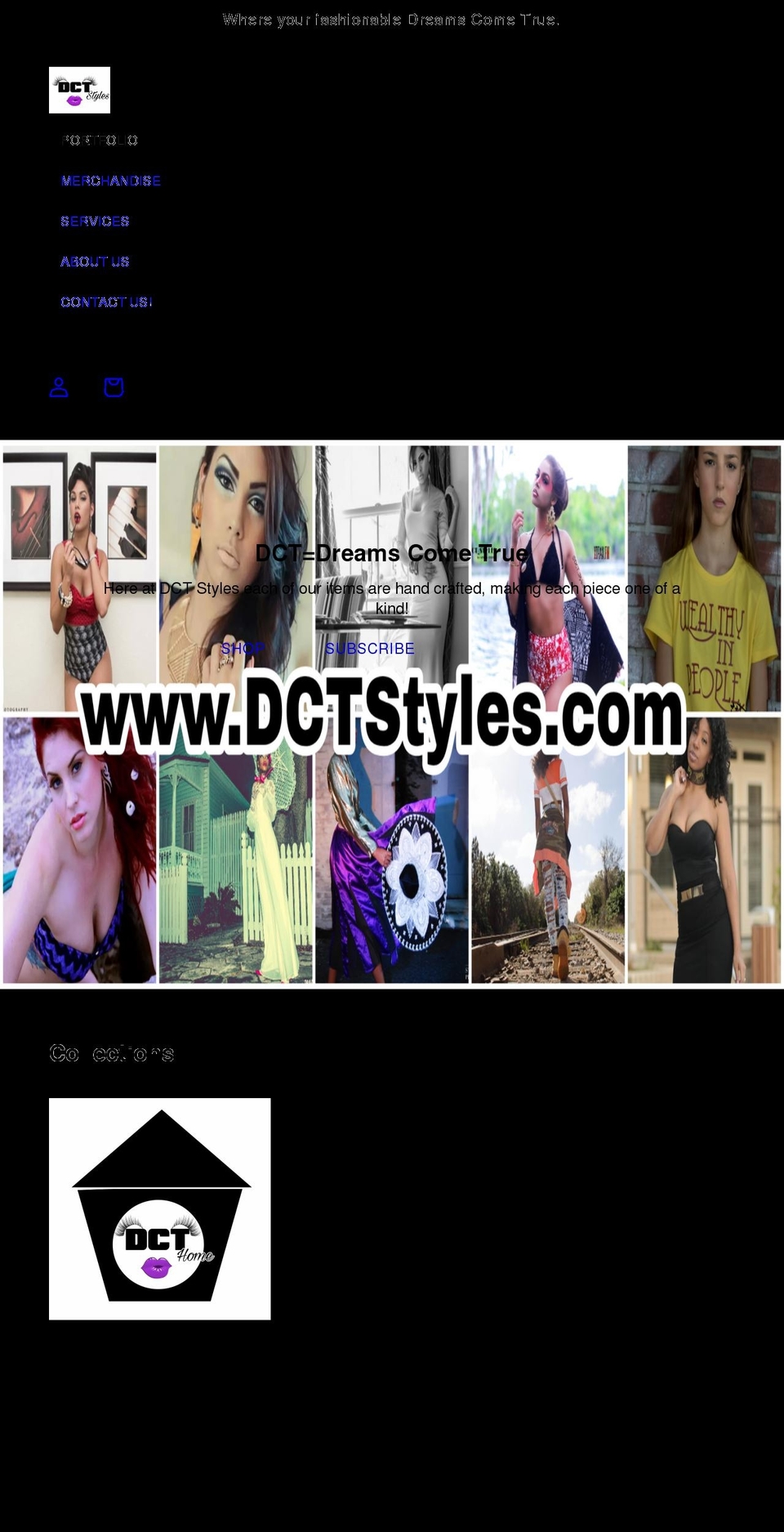 dctstyles.com shopify website screenshot