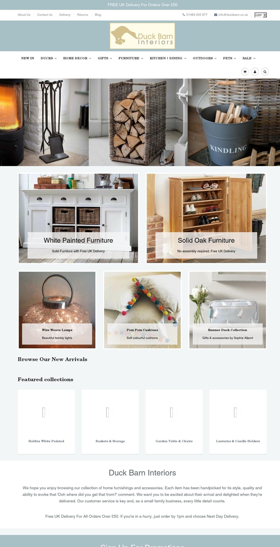 dcukbarn.com — Shopify storefront screenshot