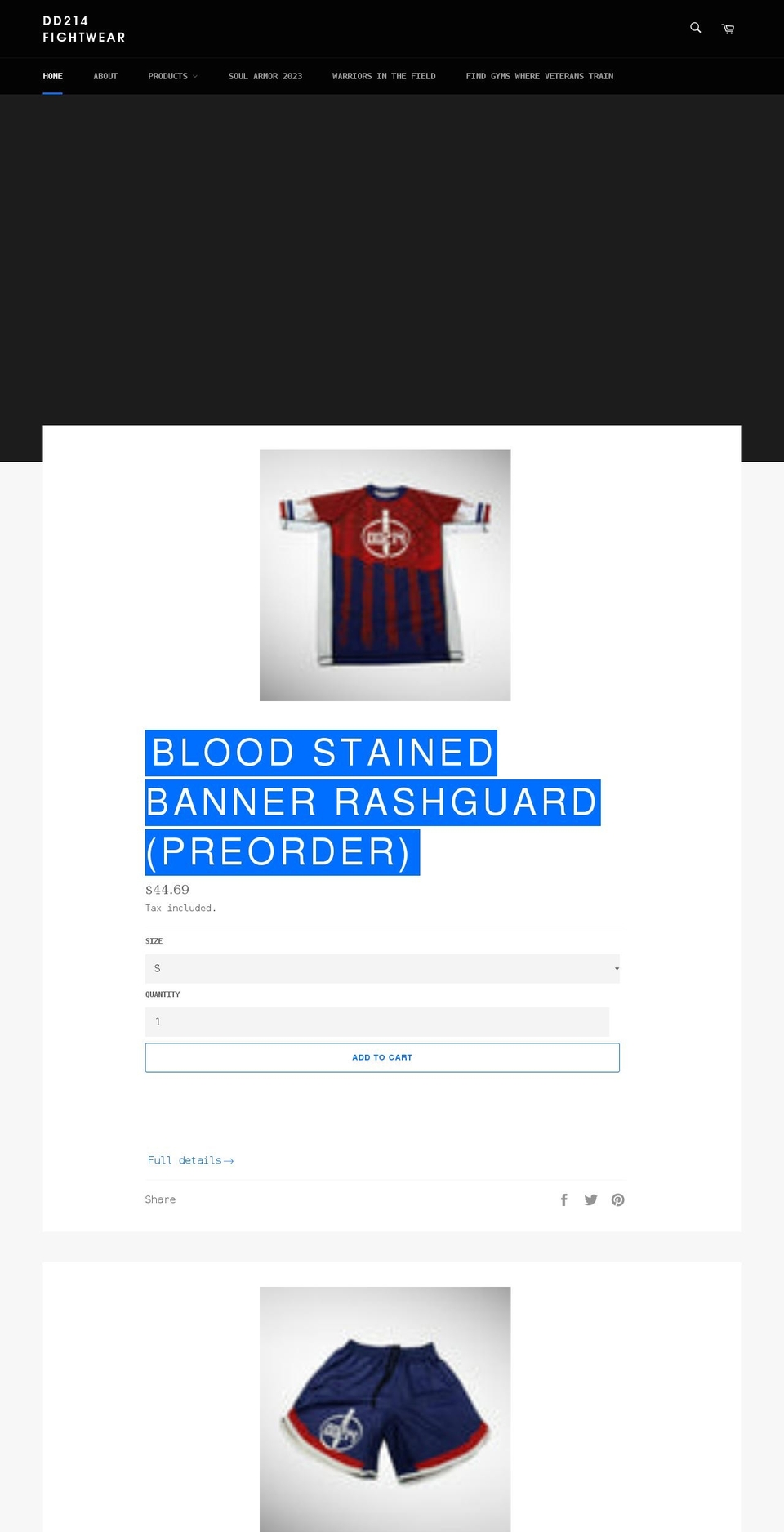 dd214bjj.com shopify website screenshot