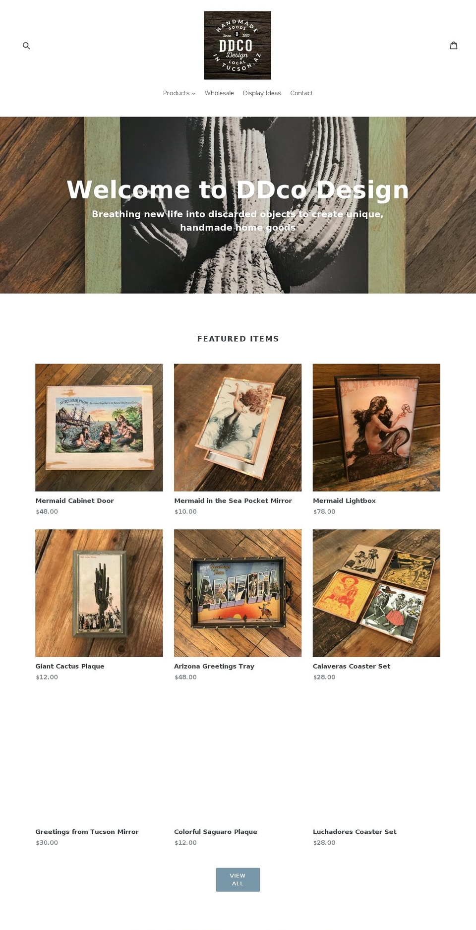 ddcodesign.com — Shopify storefront screenshot