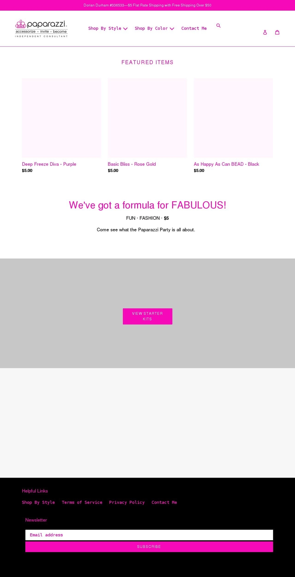 dddazzle.com shopify website screenshot
