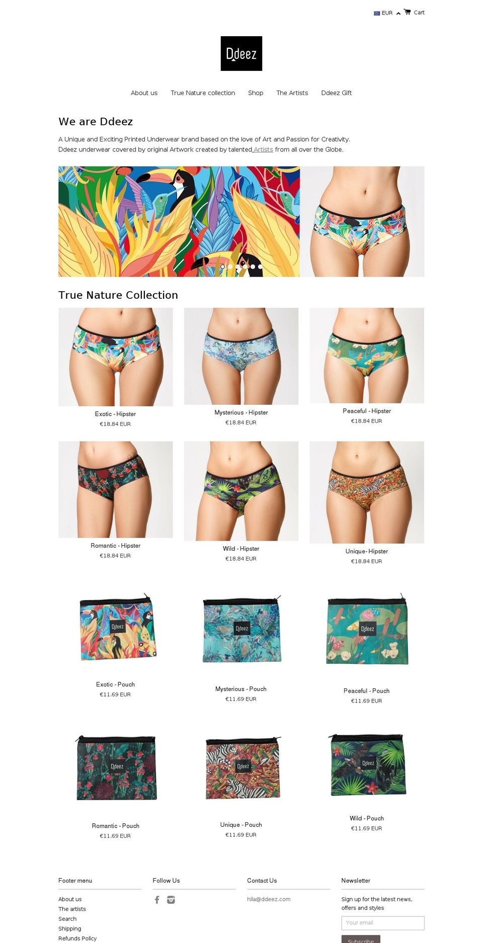 ddeez.com — Shopify storefront screenshot