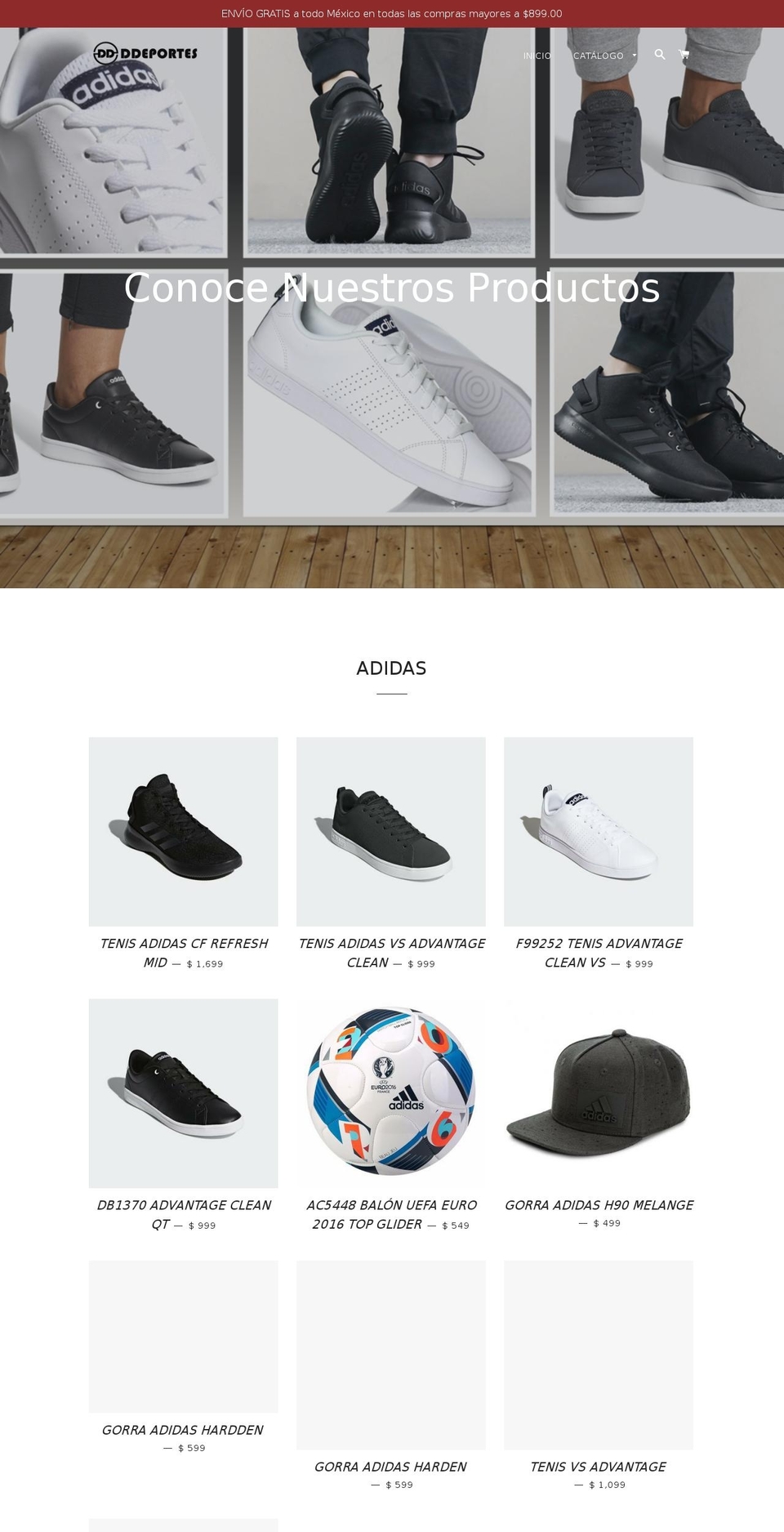 ddeportes.com — Shopify storefront screenshot