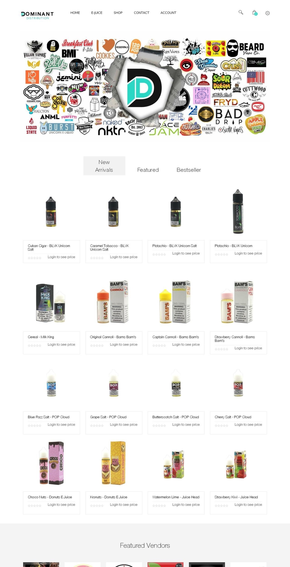Dominant Distribution Shopify theme site example ddistro.com
