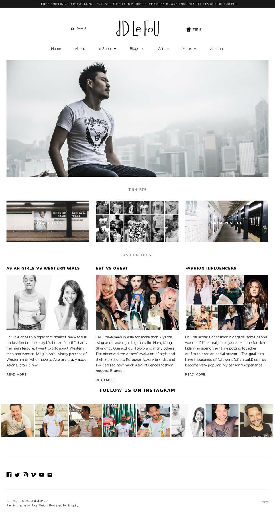 ddlefou.com — Shopify storefront screenshot