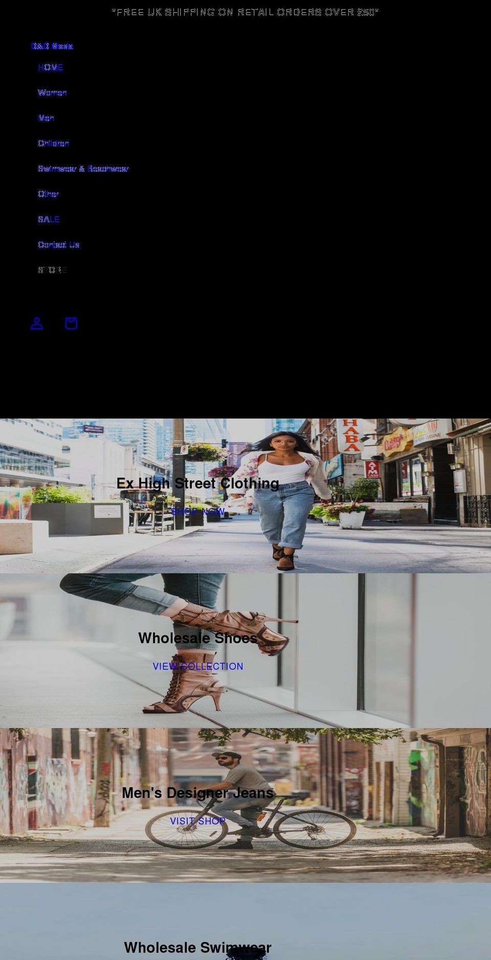 ddmoda.co.uk shopify website screenshot