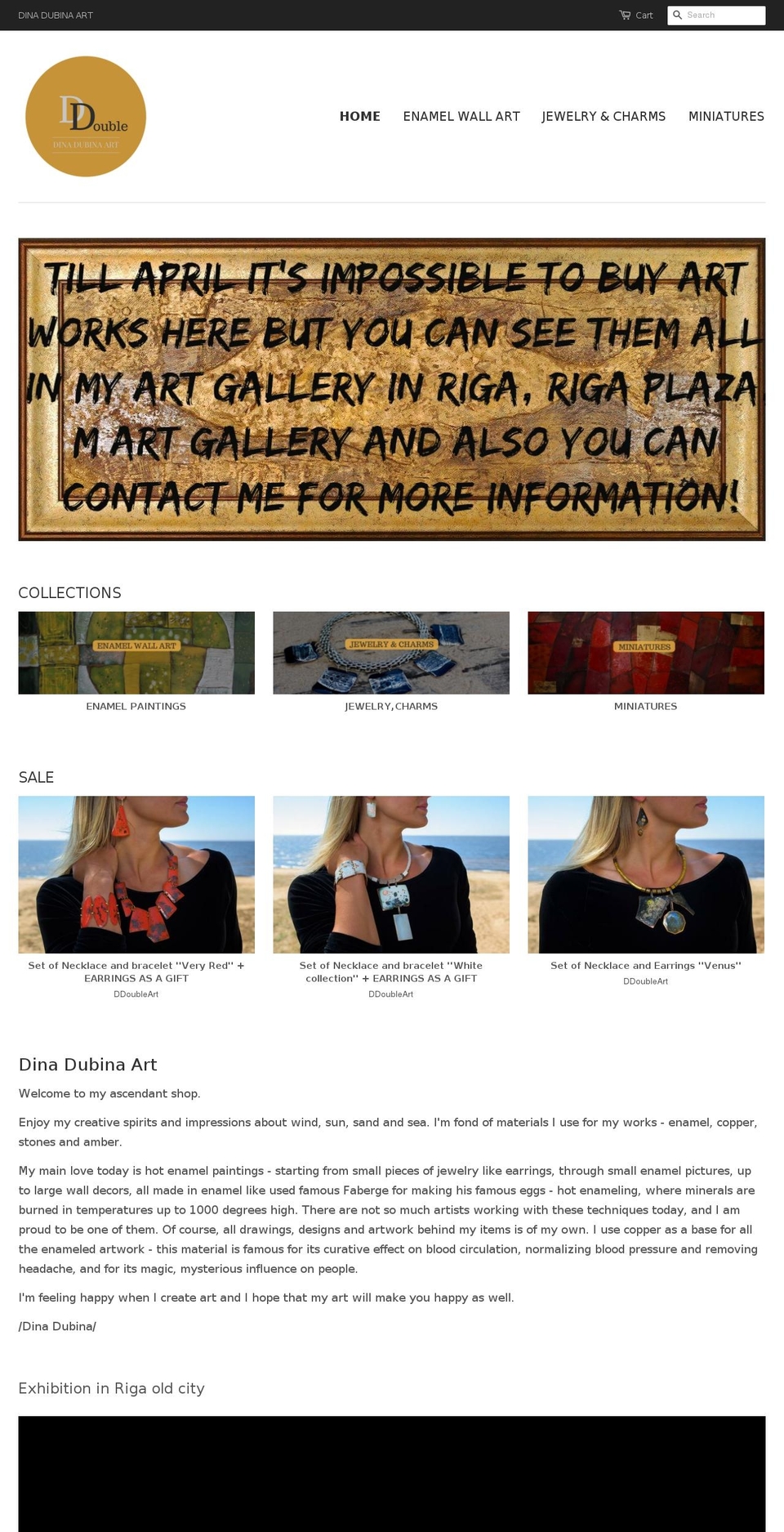 ddoubleart.com — Shopify storefront screenshot