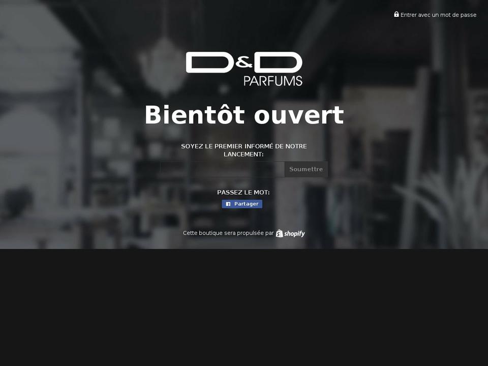 ddparfums.com — Shopify storefront screenshot