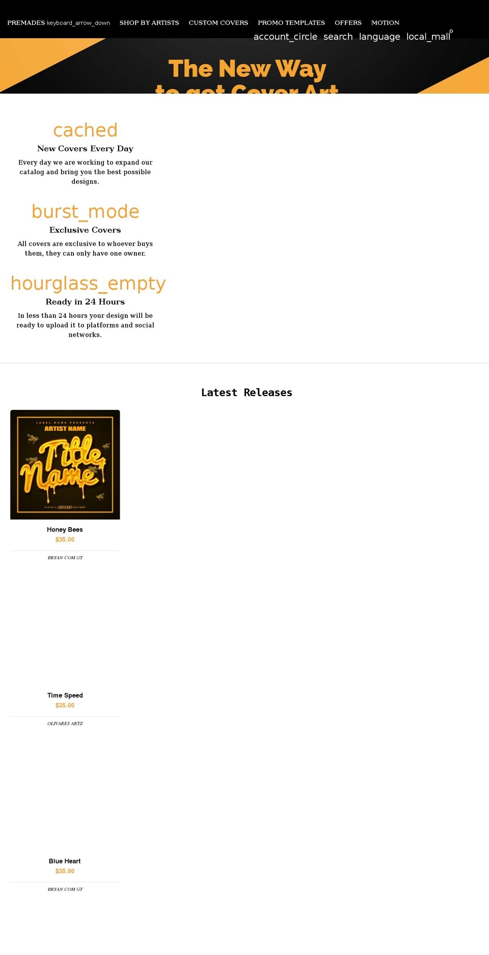 ddpcovers-store.com shopify website screenshot