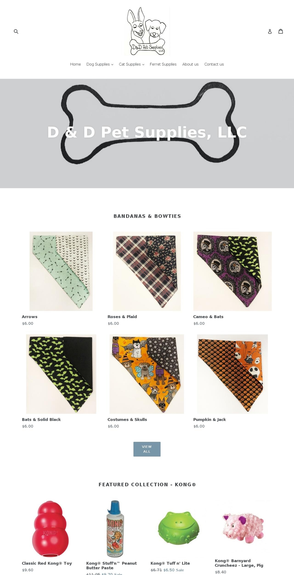 ddpetsupply.com — Shopify storefront screenshot