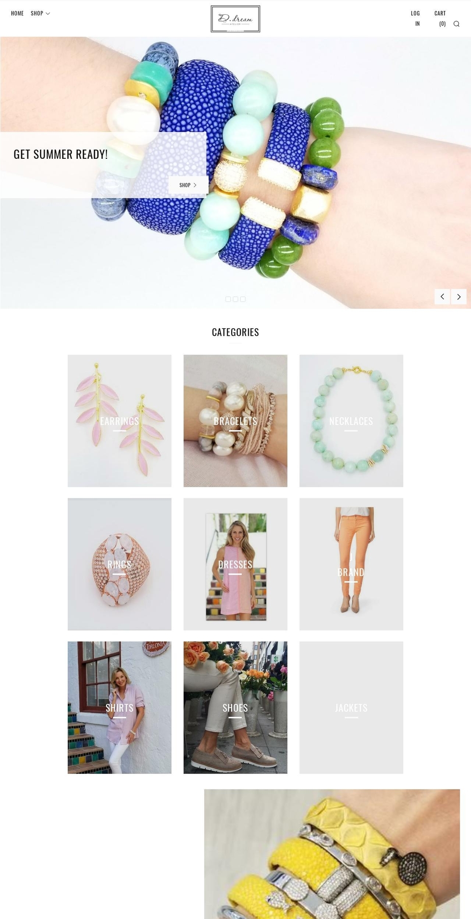 ddreamatelier.com — Shopify storefront screenshot