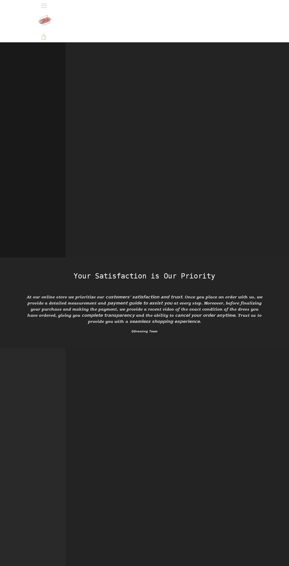 ddressing.com — Shopify storefront screenshot