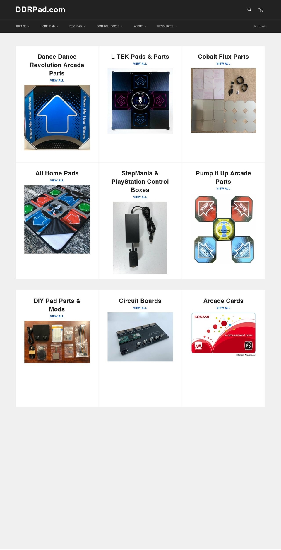 ddrpad.com shopify website screenshot